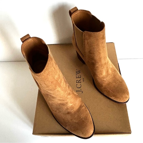 🍂J. Crew Factory Like New Women’s Microsuede Rory Boots. Size 7. Color: Walnut - Picture 12 of 13